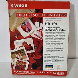 Canon High Resolution Paper 8.5" X 11"  White Sheets Paper